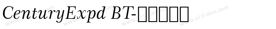 CenturyExpd BT字体转换